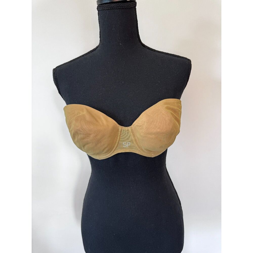 Simon Perele Brown/Tan  Strapless Bra Size 36B
